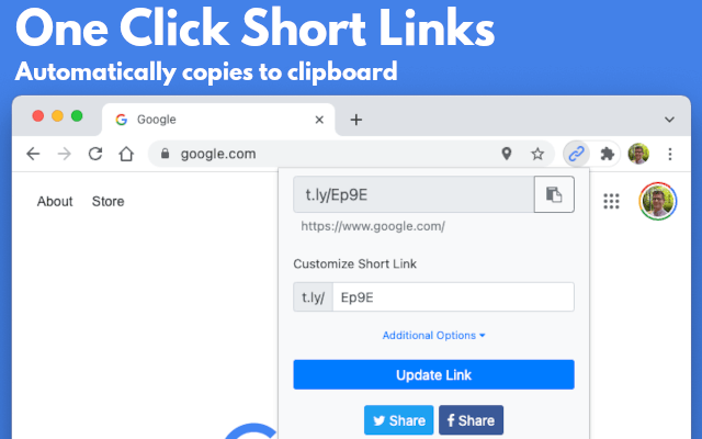 Link Shortener Extension screenshot