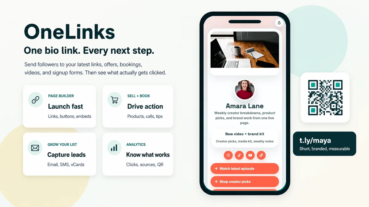 New OneLinks Features: A Better Link in Bio Builder