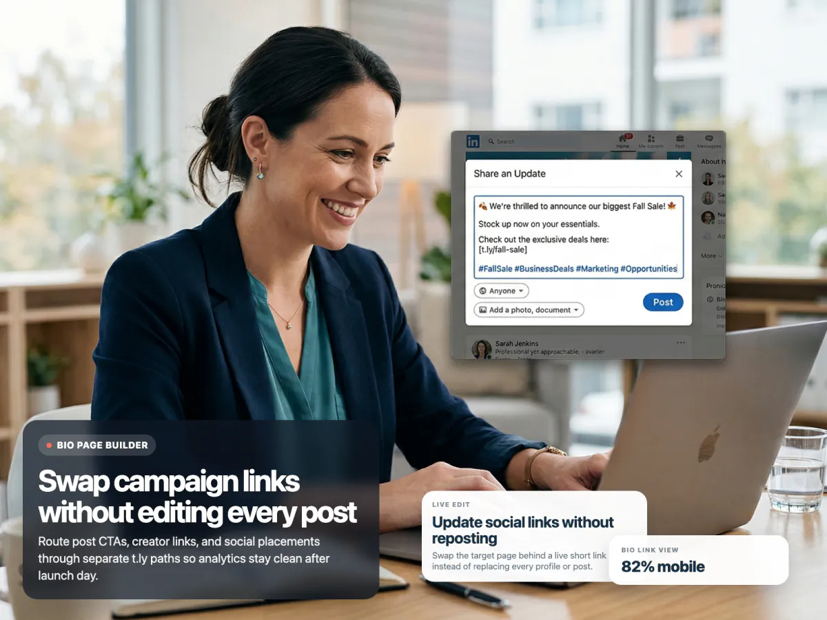 Short Links for Social Media - Branded Bio, Post, and Campaign Links