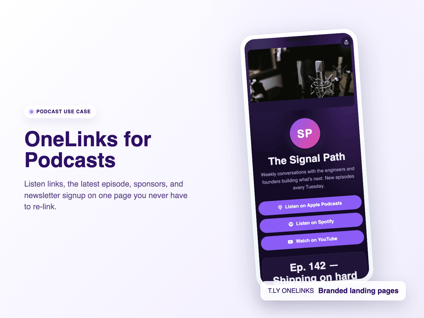 T.LY podcast OneLink use case preview.