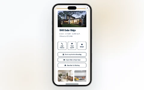 T.LY real estate OneLink use case preview.