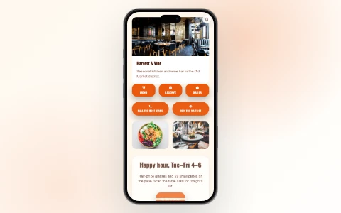 T.LY restaurant OneLink use case preview.