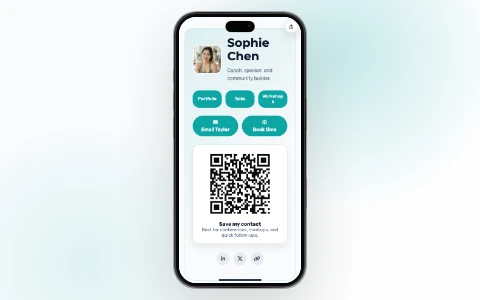 Digital business card template