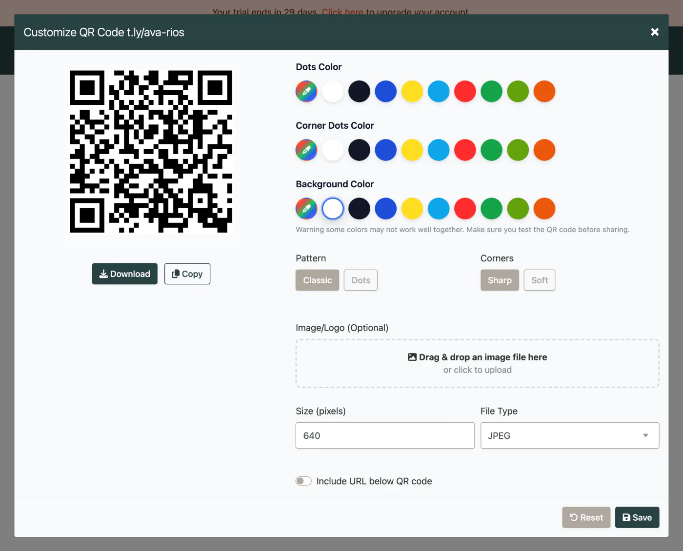 T.LY business card QR workflow using vCard and OneLink assets.
