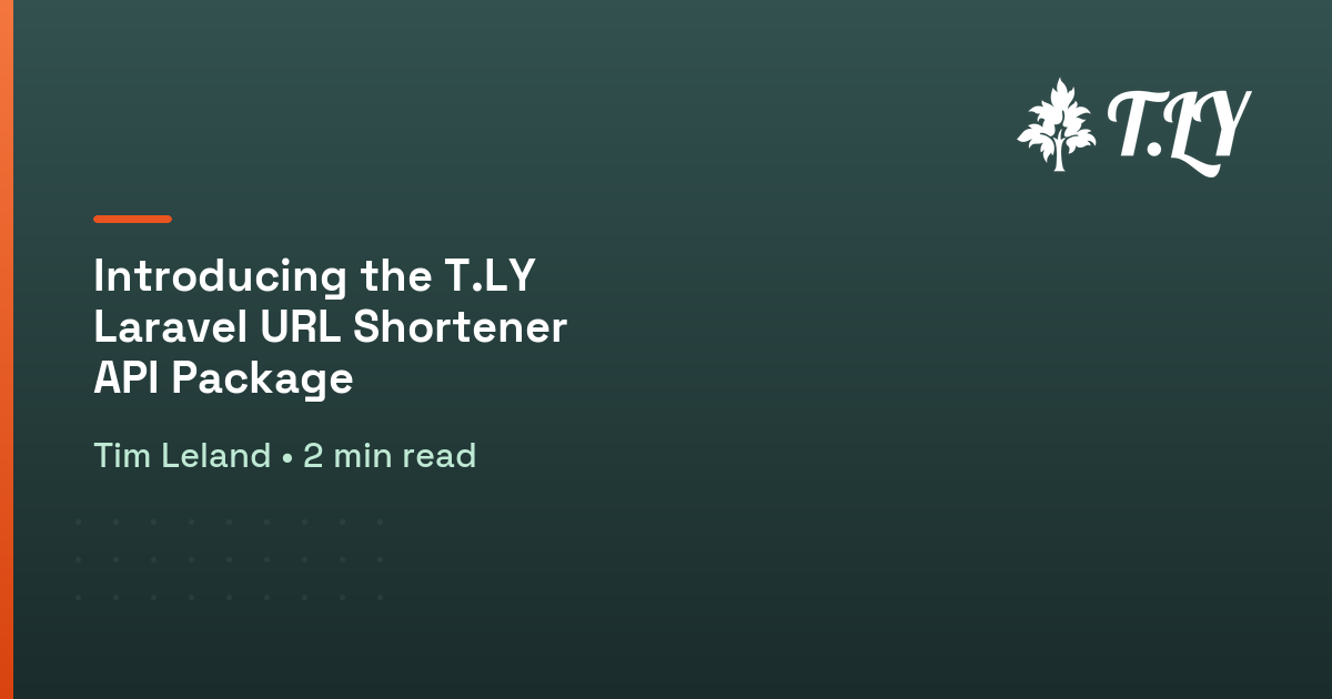 Api T Rohri Introducing the T.LY Laravel URL Shortener API Package